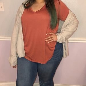 Orange fall color shirt